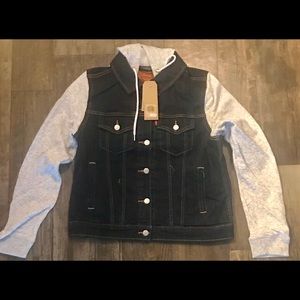 Women's Levi's Hooded Mixed-Media Trucker Jacket